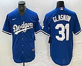 Men's Los Angeles Dodgers #31 Tyler Glasnow Blue Stitched Cool Base Nike Jersey,baseball caps,new era cap wholesale,wholesale hats